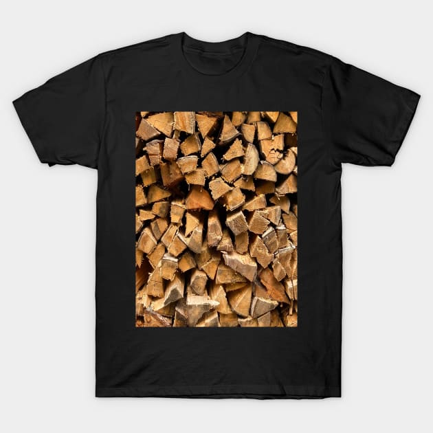 Firewood Forest Nature T-Shirt by BurunduXX-Factory